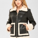 Зимняя дубленка Mila Nova Д-163 черная