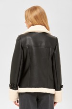 Зимняя дубленка Mila Nova Д-163 черная — изображение 2