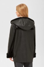 Зимняя дубленка Mila Nova Д-171 черная — изображение 3