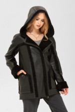 Зимняя дубленка Mila Nova Д-171 черная — изображение 2