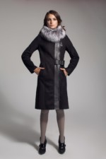 Зимняя дубленка Mila Nova Д-102 черная