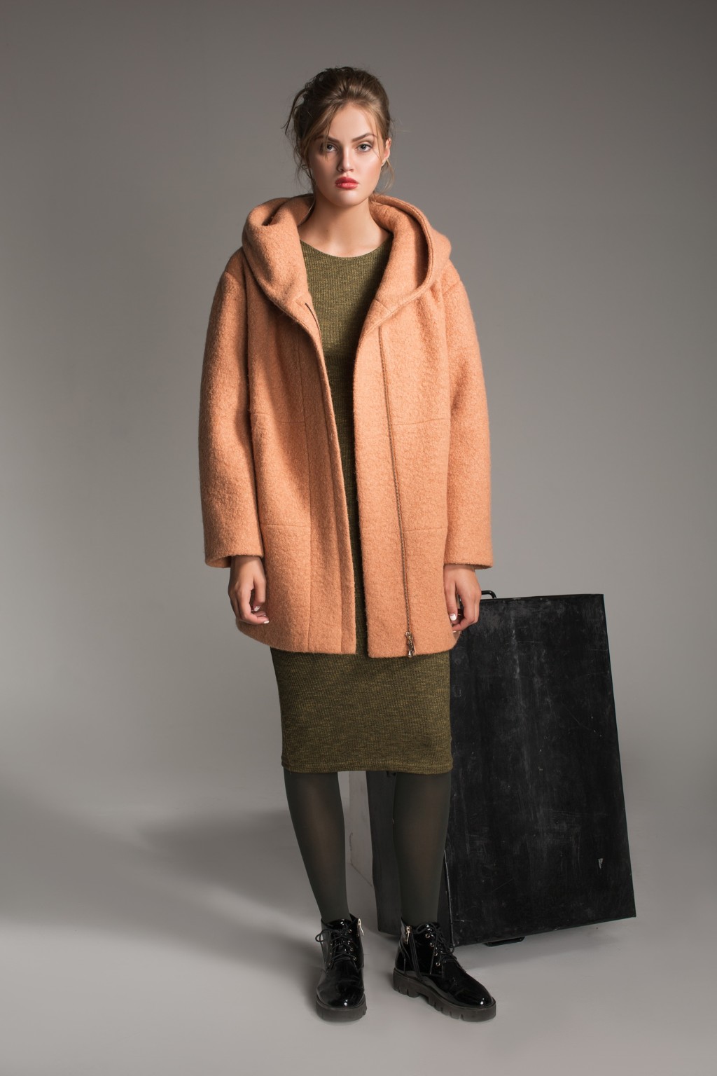 Демисезонное пальто Mila Nova З-26 терракот — изображение 2