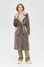 Зимняя шуба Mila Nova ПВ-106 темная фреза