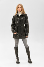 Демисезонное пальто Mila Nova ПВ-177 кв черное