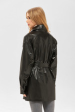 Демисезонное пальто Mila Nova ПВ-177 кв черное — изображение 2