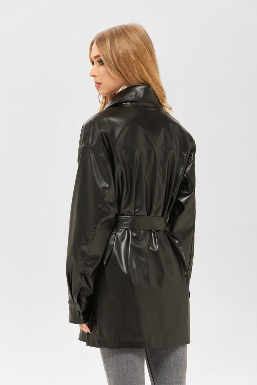 Демисезонное пальто Mila Nova ПВ-177 черное — изображение 7