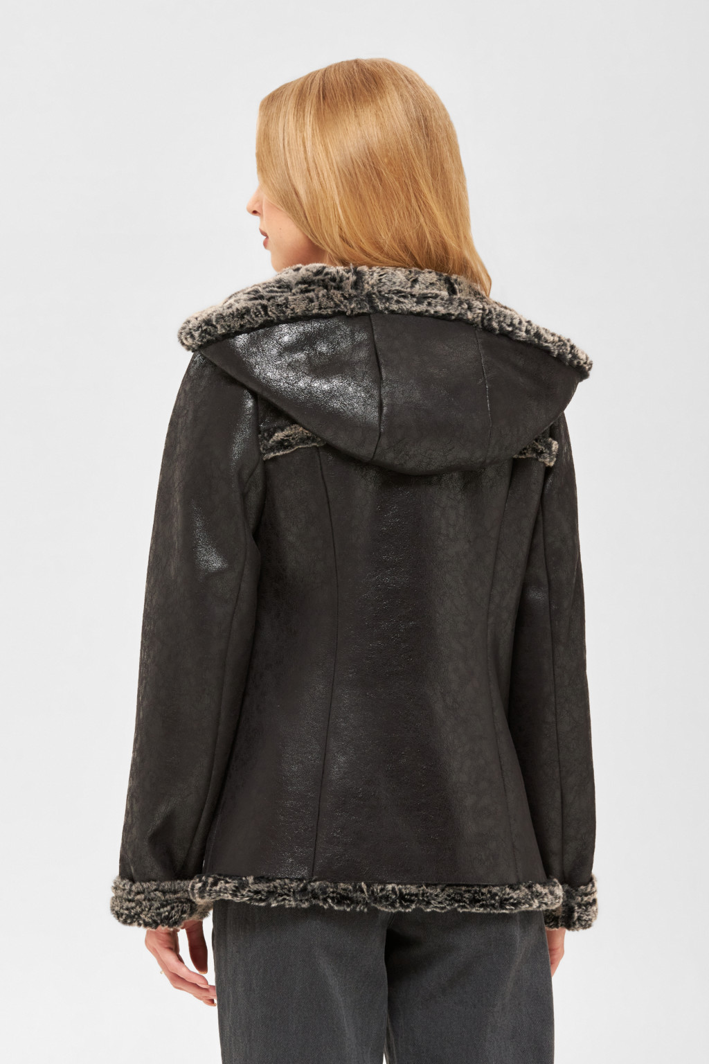 Зимняя Дубленка Mila Nova Д-160 черная — изображение 2