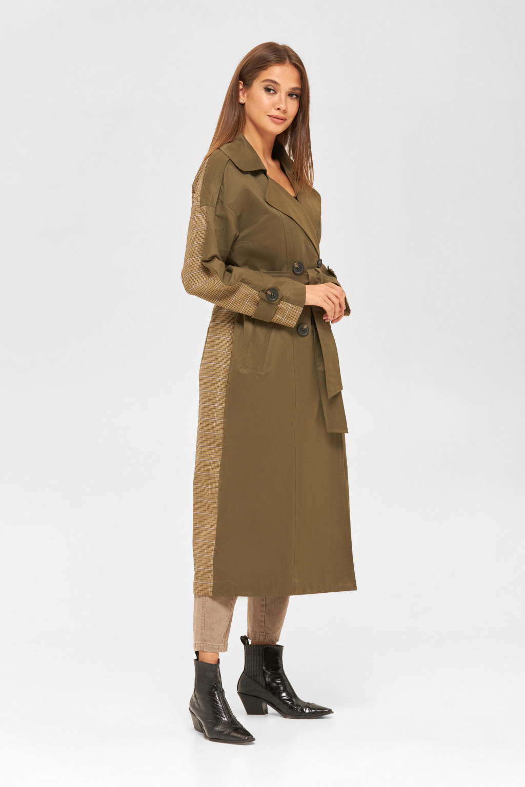 Демисезонный тренч Mila Nova Q-84 БЕЖЕВЫЙ — изображение 6