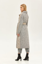 Демисезонное пальто Mila Nova ПВ-207 серое — изображение 4