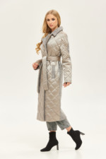 Демисезонное пальто Mila Nova ПВ-207 серое — изображение 2