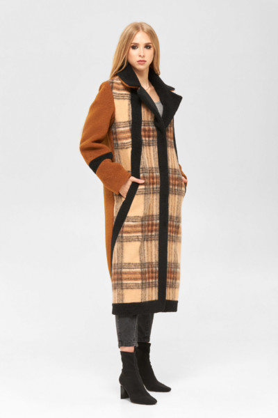 Демисезонное пальто Mila Nova ПВ-186 кемел