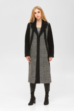 Демисезонное пальто Mila Nova ПВ-186 черное — изображение 2