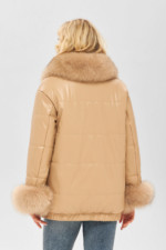 Зимняя куртка Mila Nova К-160 кв бежевая — изображение 2