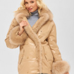 Зимняя куртка Mila Nova К-160 кв бежевая