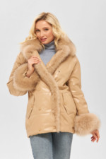 Зимняя куртка Mila Nova К-160 кв бежевая