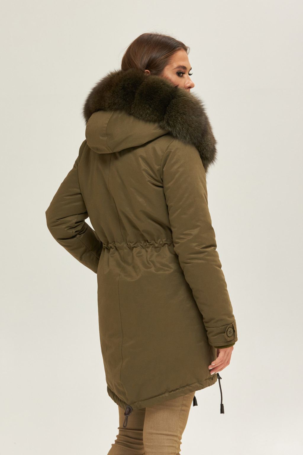 Зимняя парка Mila Nova П-101 хаки — изображение 4