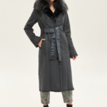 Зимняя дубленка Mila Nova Д-173 деним