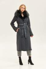 Зимняя дубленка Mila Nova Д-173 деним