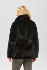 Зимняя шуба Mila Nova К-175 черная — изображение 3