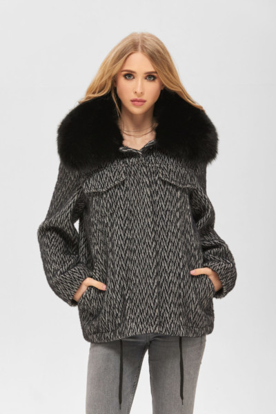 Зимнее пальто Mila Nova ПВ-215 черное