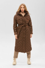 Демісезонний плащ Mila Nova ПВ-216 шоколад