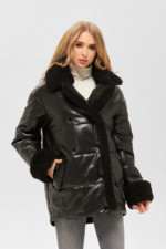 Зимняя Куртка Mila Nova К-160 кв,1 черная