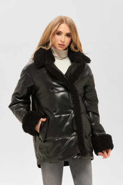 Зимняя Куртка Mila Nova К-160 кв,1 черная