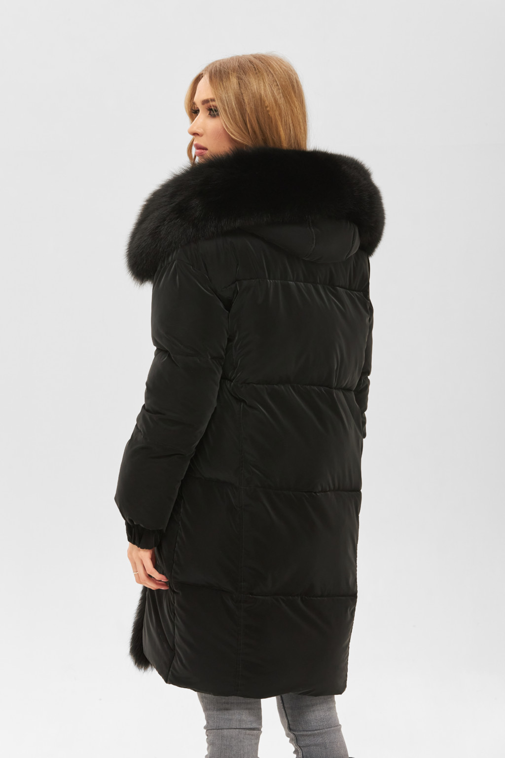 Зимняя куртка Mila Nova К-170 черная — изображение 3