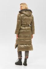 Зимний пуховик Mila Nova К-185 хаки — изображение 3