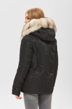 Зимняя куртка Mila Nova К-176 черная — изображение 5