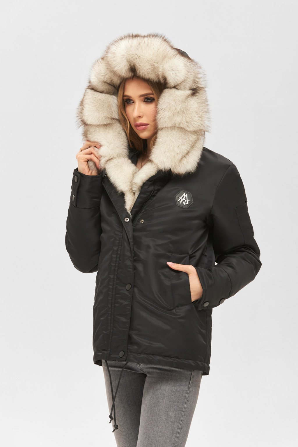 Зимняя куртка Mila Nova К-176 черная — изображение 4