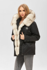 Зимняя куртка Mila Nova К-176 черная — изображение 2