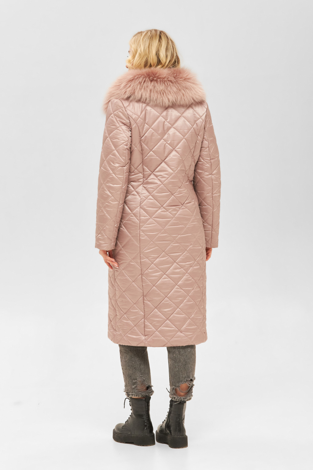 Зимнее пальто Mila Nova ПВ-231 розовое — изображение 2