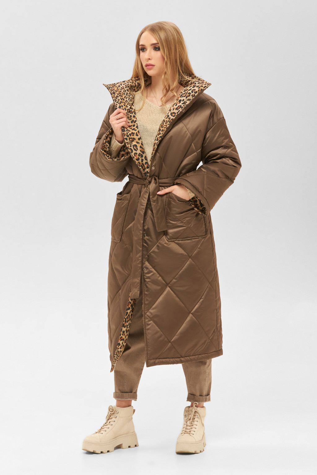 Демісезонний плащ Mila Nova ПВ-219 шоколад - Зображення 1