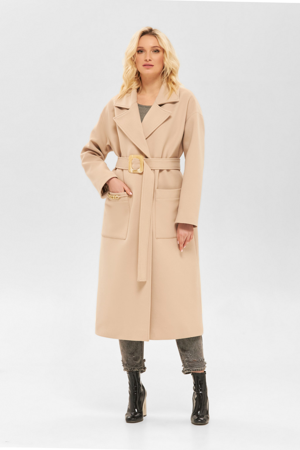 Демисезонное пальто Mila Nova ПВ-234 молоко — изображение 1