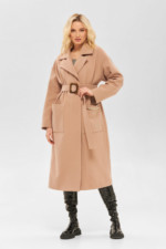 Демісезонне пальто Mila Nova ПВ-234 пряжене молоко - Зображення 2