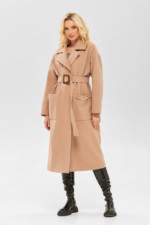 Демісезонне пальто Mila Nova ПВ-234 пряжене молоко