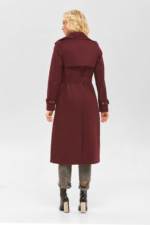 Демисезонный тренч Mila Nova Q-88 бордо — изображение 2