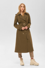 Демисезонный тренч Mila Nova Q-88 хаки