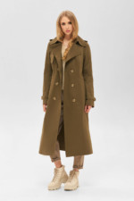 Демисезонный тренч Mila Nova Q-88 хаки — изображение 2