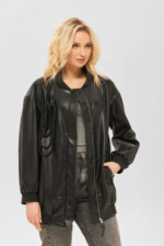 Демисезонная куртка Mila Nova К-164 черная — изображение 2