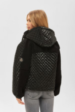 Демисезонная куртка Mila Nova К-156 черный — изображение 2