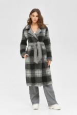 Демисезонное пальто Mila Nova ПВ-68 серая клетка