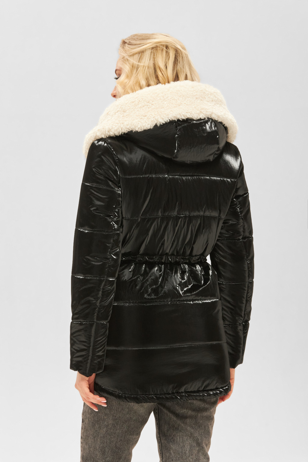 Зимняя куртка Mila Nova К-182 черная — изображение 3