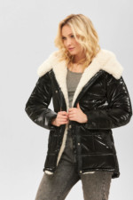 Зимняя куртка Mila Nova К-182 черная — изображение 2