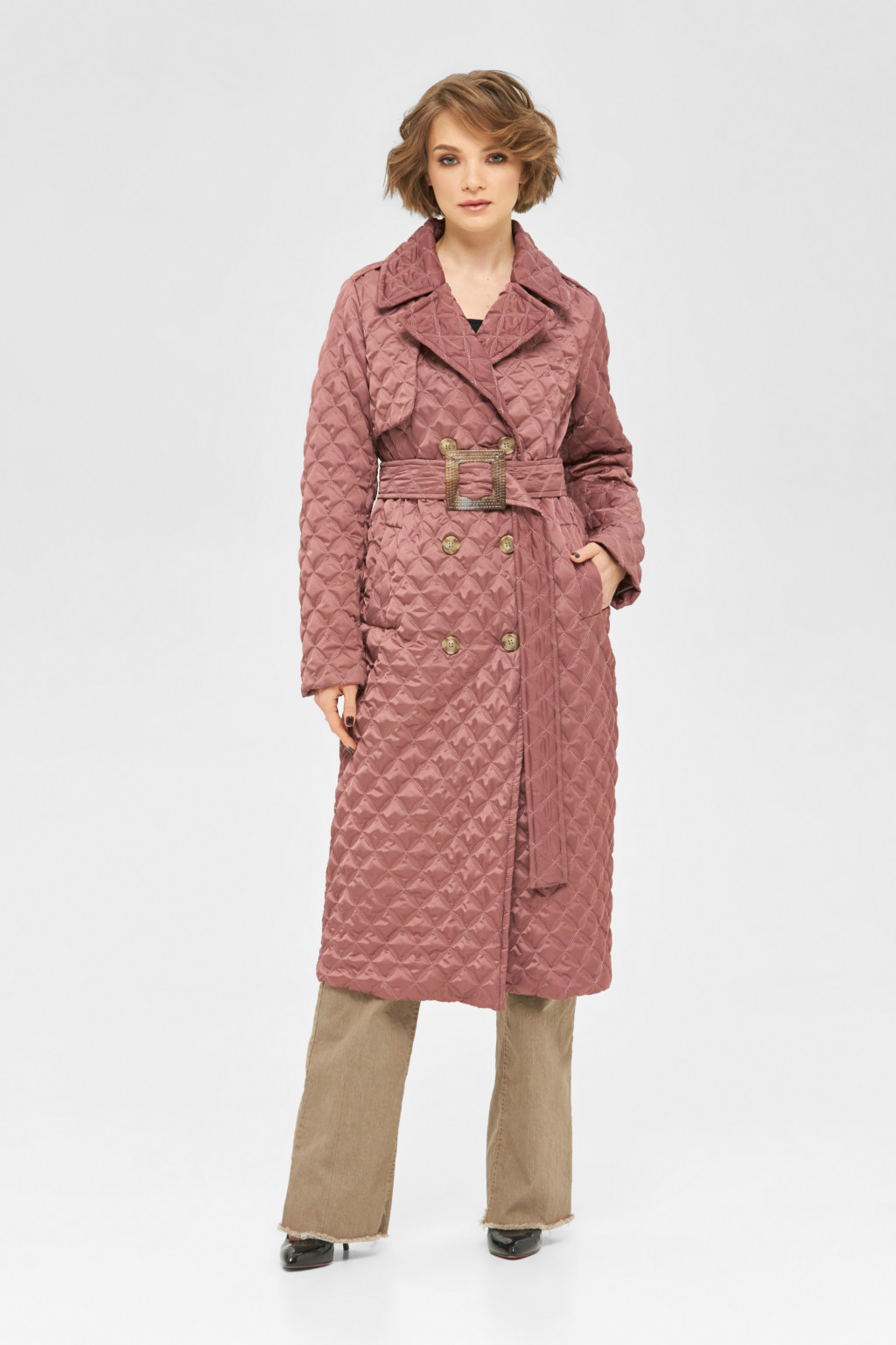 Демисезонный плащ Mila Nova ПВ-245 фреза — изображение 1