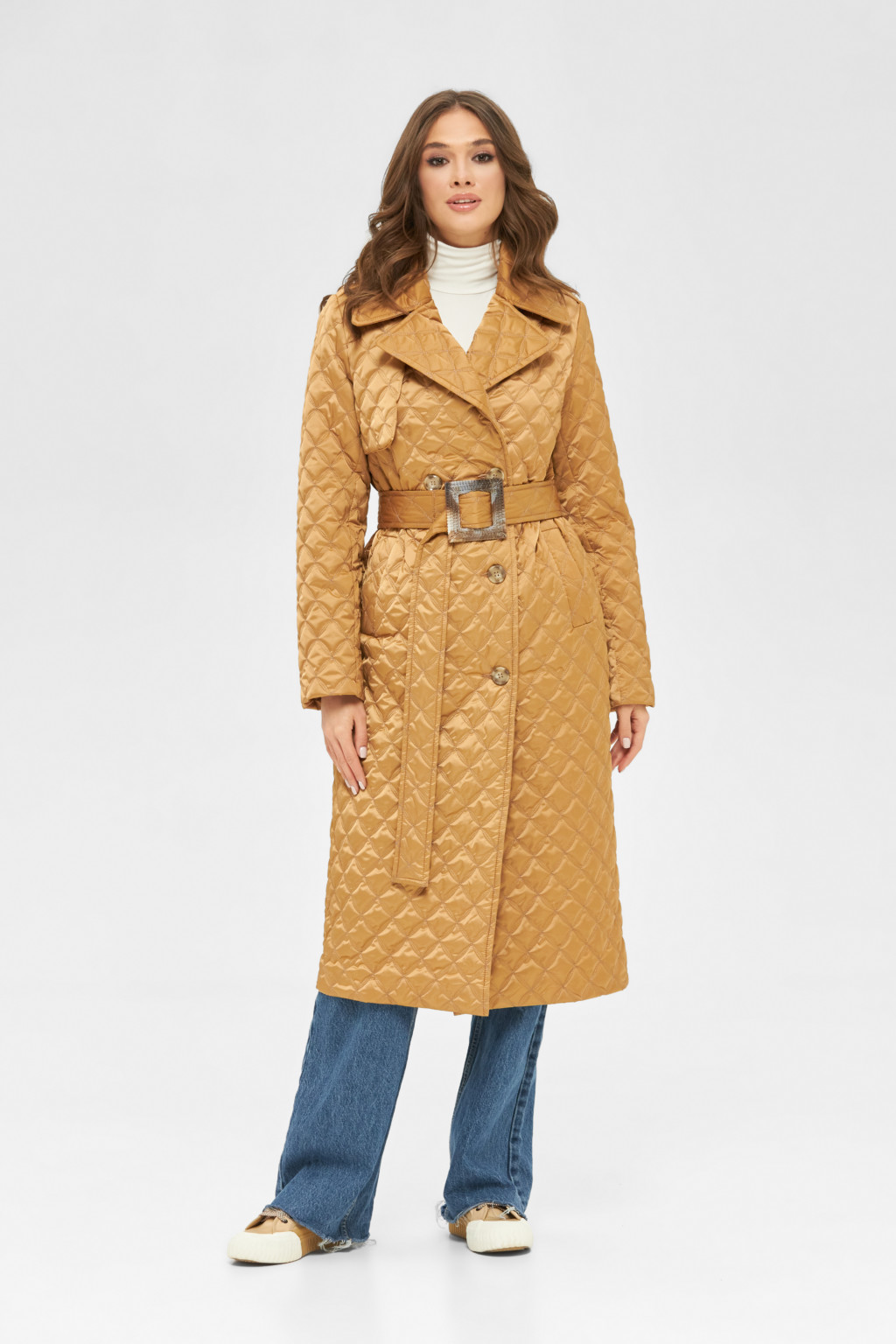 Демисезонный плащ Mila Nova ПВ-245 кемел — изображение 2