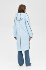 Демисезонный плащ Mila Nova ПВ-250 голубой+черный — изображение 3