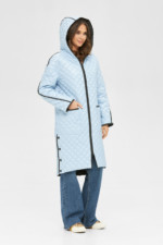 Демисезонный плащ Mila Nova ПВ-250 голубой+черный — изображение 2