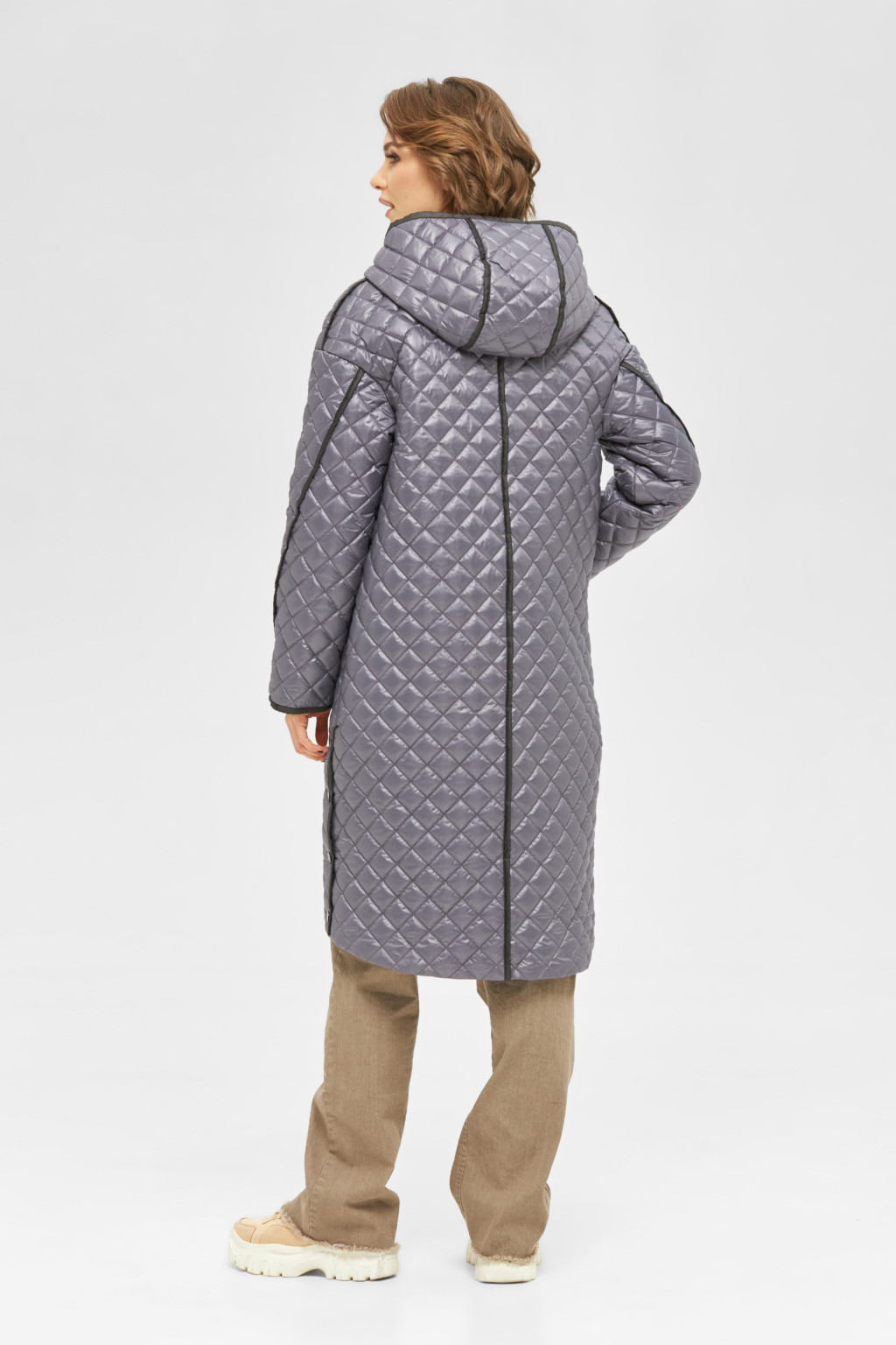 Демисезонный плащ Mila Nova ПВ-250 сирень+черный — изображение 3